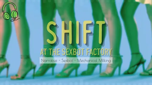 Ouvrier baise des robots sexuels dans usine futuriste
