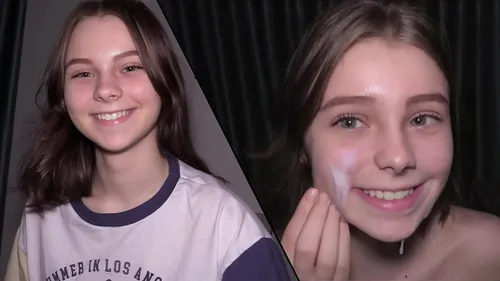 Jeune soumise de 18 ans baisée et remplie de sperme